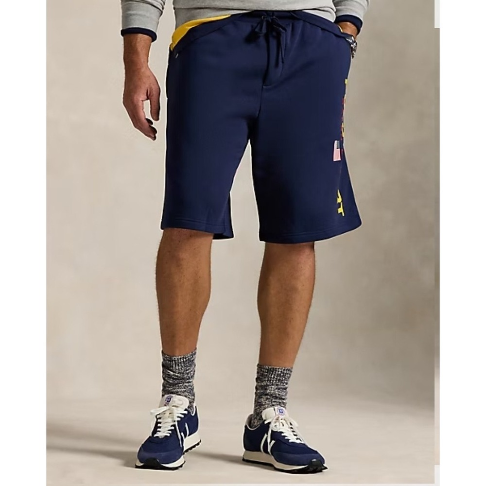 Polo Sport Ralph Lauren Fleece Shorts Navy Blue Big & Tall Men's Size 5XLT NWT - Picture 4 of 7
